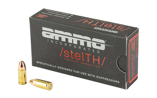 Ammunition Ammo Inc Stealth Subsonic 9mm AMMO INC STEALTH 9MM 147GR 50/1000 • Model: Stealth Subsonic